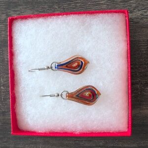 Murano Glass Swirl Earrings
